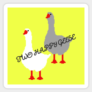 Two happy geese Sticker